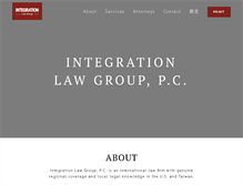 Tablet Screenshot of integrationlaw.com
